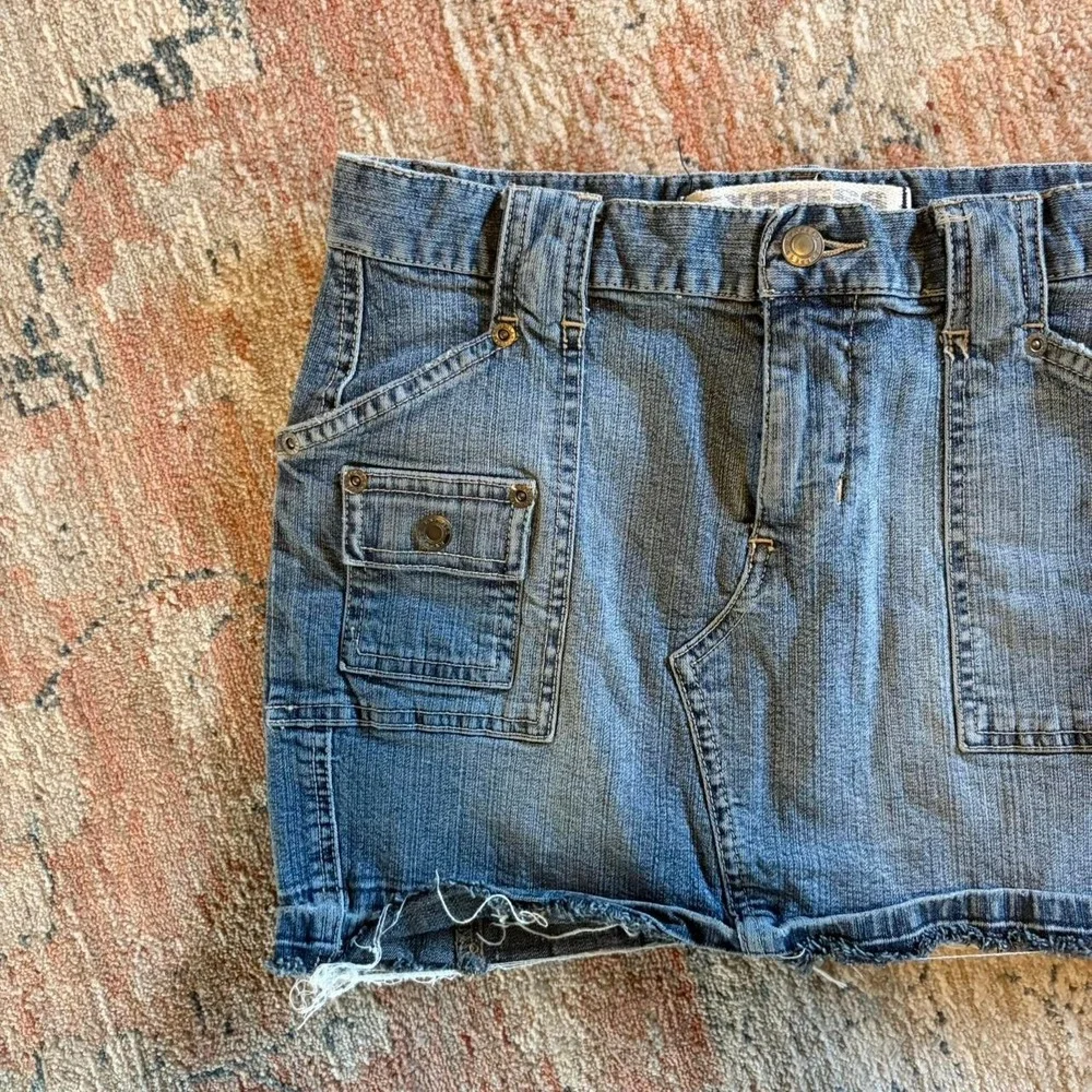 Y2K denim mini skirt  Size 30 waist express utilty mincro summer‎ preppy
